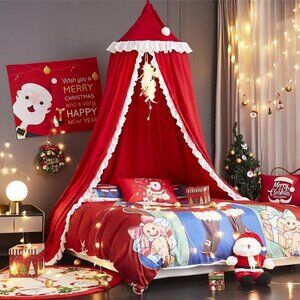 AIOOO Princess Cute Bed Canopy For Kids Canopy For Girls Bed Bedding Girls Room